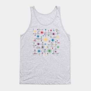 Mid Century Modern Cosmic Starburst Tank Top